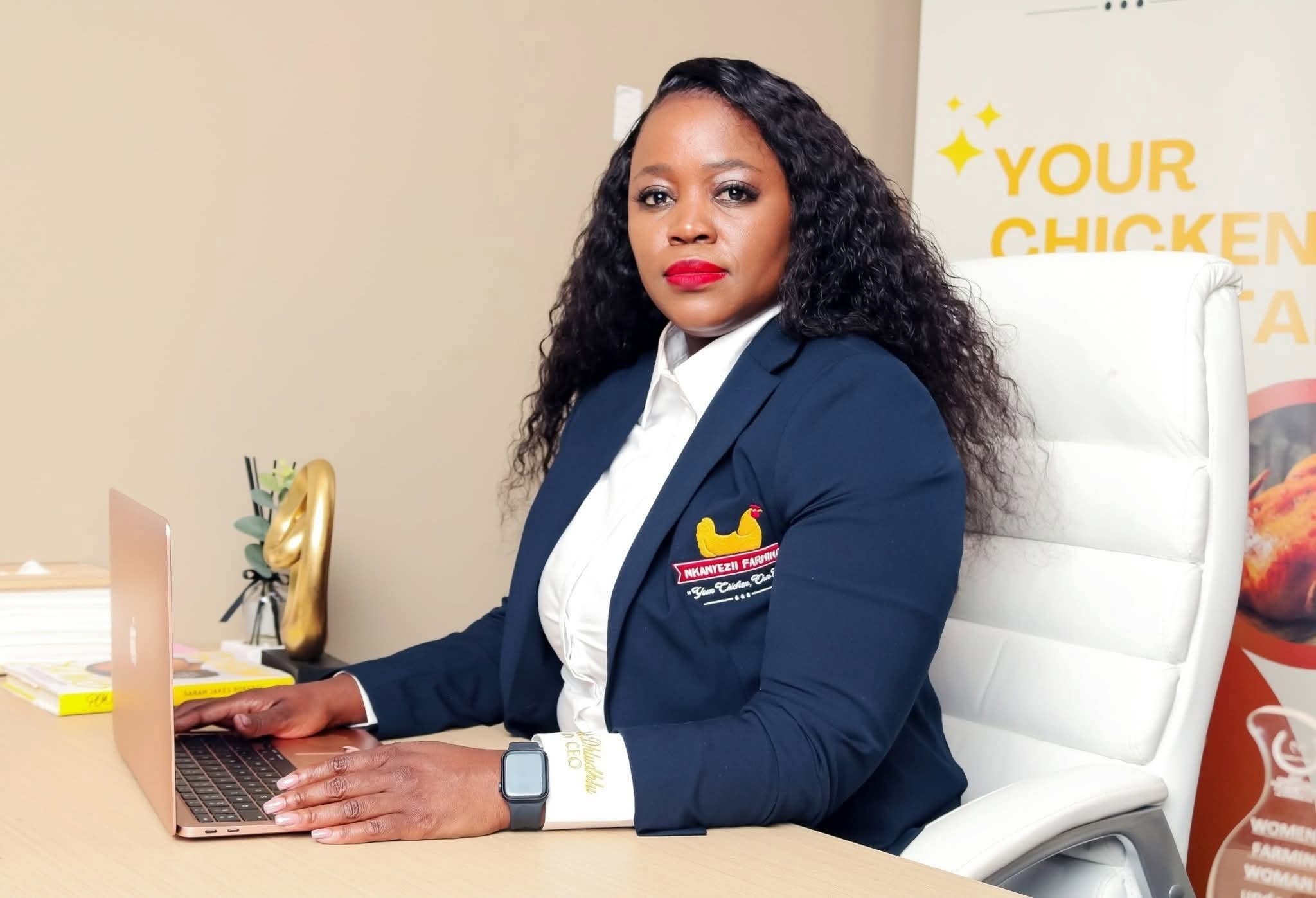 Lebohang Dhludhlu at her desk